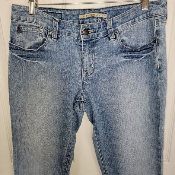 Sergio Valente vintage light wash bootcut denim jeans size 6 - Picture 3 of 7